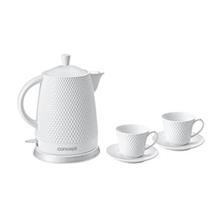 RK0040 Ceramic water kettle 1,5 l with two cups and saucers