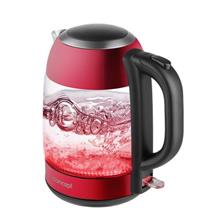 RK4081 Glass water kettle 1,7 l, red