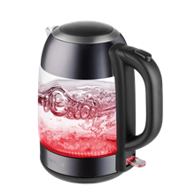 RK4082 Glass water kettle 1,7 l, dark gray