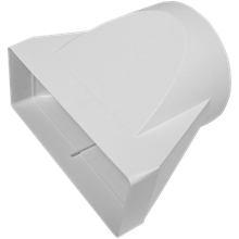 Square/round pipe reduction 220x90mm di.150mm IDV6083bc