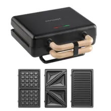SV3091 Sandwich maker with exchange plates 3in1 800 W black