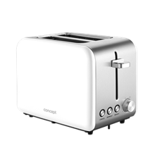 TE2051 toaster stainless steel, WHITE