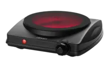 VE3065 Electric heating plate single black 1250 W