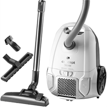 VP8090 Bag vacuum cleaner 700 W Trooper Parquet white