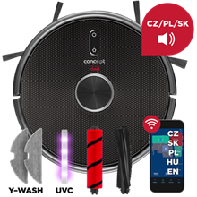 VR3210 Robotic vacuum cleaner with mop 3 in 1 REAL FORCE Laser UVC Y-wash