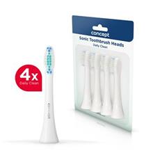 ZK0001 Toothbrush head, Daily Clean, white, 4 pcs