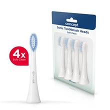 ZK0002 Toothbrush head, Soft Clean, white, 4 pcs