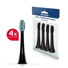 ZK0006 Toothbrush head, Daily Clean, black, 4 pcs