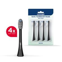 ZK0053 Toothbrush head, Soft Clean, 4 pcs, black