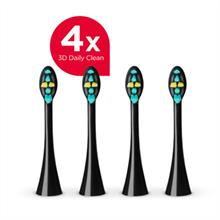 ZK0071 Toothbrush head PERFECT SMILE ZK701x, 3D Daily Clean, 4 pcs, black