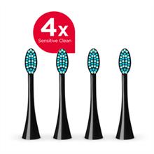 ZK0073 Toothbrush head PERFECT SMILE ZK701x, Sensitive Clean, 4 pcs, black